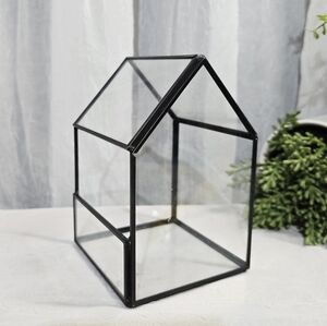 Black Glass Terrarium House